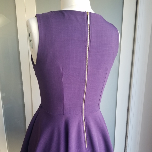 Modcloth Deep Purple Full Skirt Dress with Pockets - Picture 4 of 4